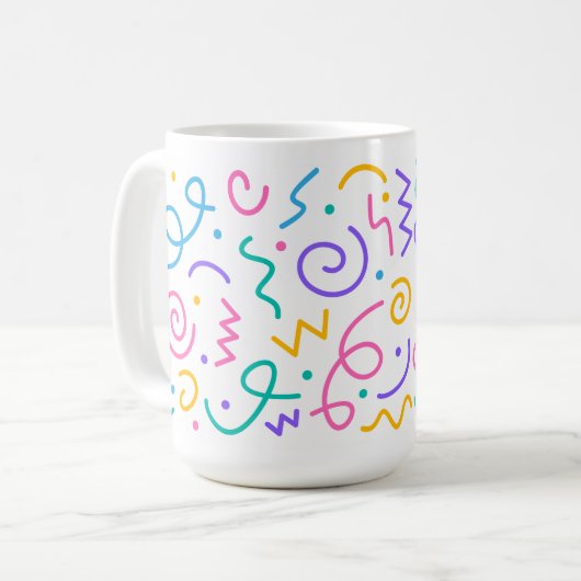 Partij 🌸 koffie mok 15oz (Voorkant links)