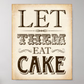  partij LAAT HEN DE CAKE Teken afdrukken Poster (Voorkant)
