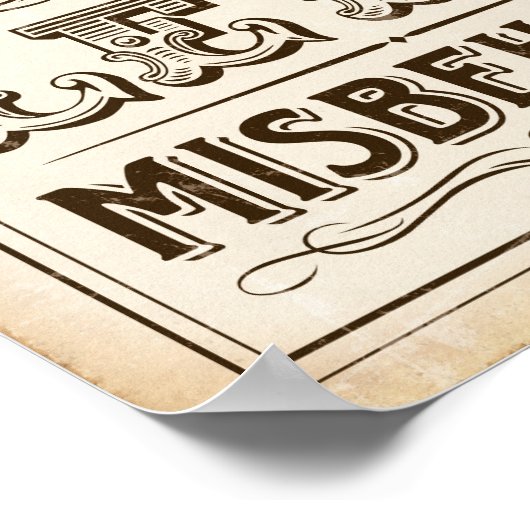  PARTIJ LAAT MISBEHEERSSCHEMA afdrukken Poster (Hoek)