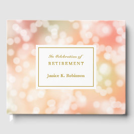 Partij licht legante pensionering gastenboek