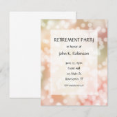 Partij lichten Uitnodiging Pensioenpartij (Voorkant / Achterkant)