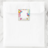 PARTIJ LIJST SQUARE VIERKANTE STICKER (Tas)