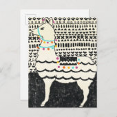 Partij Llama Briefkaart (Voorkant / Achterkant)