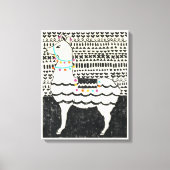 Partij Llama Canvas Afdruk (Voorkant)