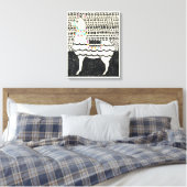Partij Llama Canvas Afdruk (Insitu (Slaapkamer))