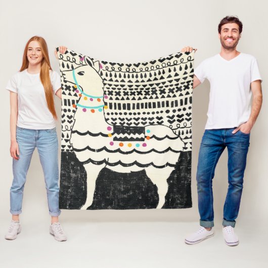 Partij Llama Fleece Deken (In situ)