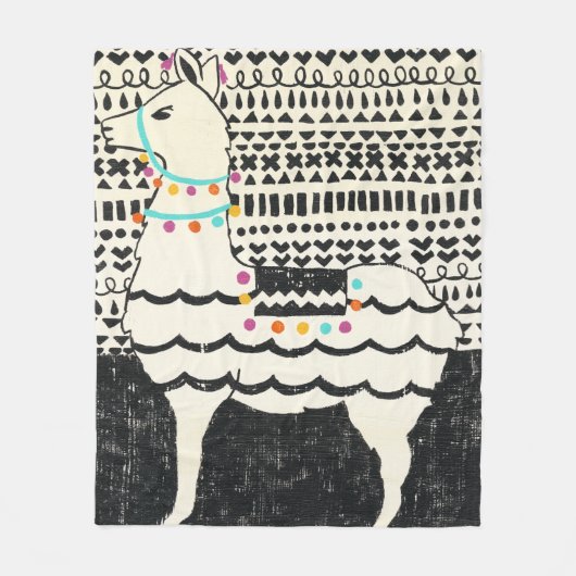Partij Llama Fleece Deken (Voorkant)