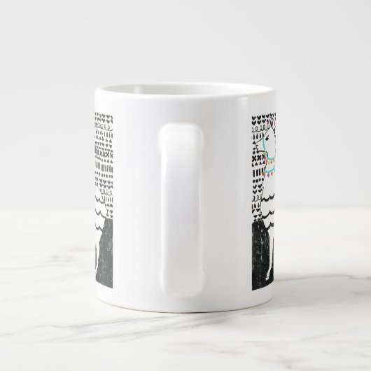 Partij Llama Grote Koffiekop (Achterkant)