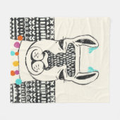Partij Llama - Portrait Fleece Deken (Voorkant (Horizontaal))