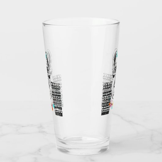 Partij Llama - Portrait Glas (Links)