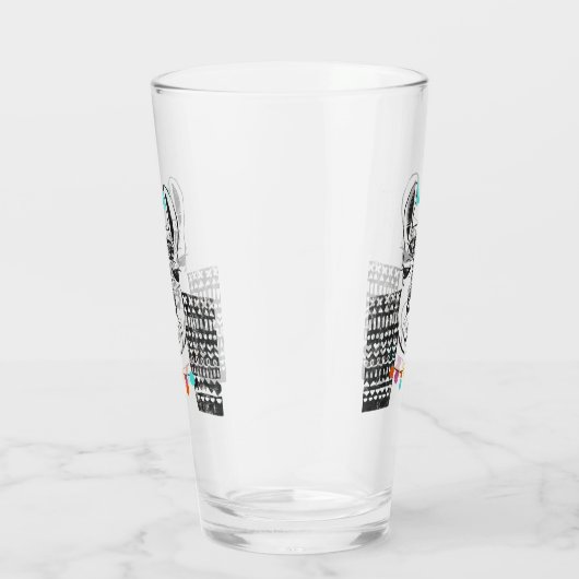 Partij Llama - Portrait Glas (Rechts)