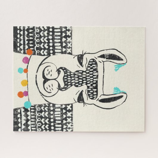 Partij Llama - Portrait Legpuzzel (Horizontaal)