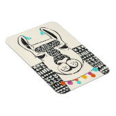 Partij Llama - Portrait Magneet (Rechterzijde)