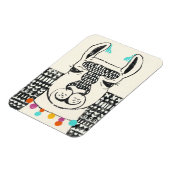 Partij Llama - Portrait Magneet (Linkerzijde)