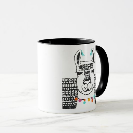 Partij Llama - Portrait Mok (Voorkant rechts)