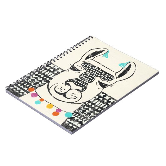 Partij Llama - Portrait Notitieboek (Linkerzijde)