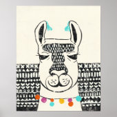 Partij Llama - Portrait Poster (Voorkant)