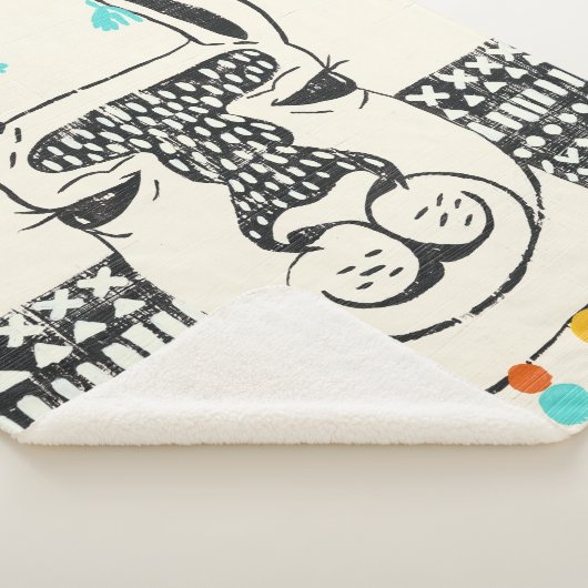 Partij Llama - Portrait Sherpa Deken (3/4)