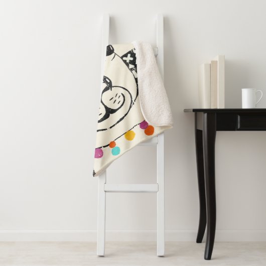 Partij Llama - Portrait Sherpa Deken (In situ)