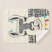 Partij Llama - Portrait Sherpa Deken (Voorkant (horizontaal))