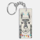 Partij Llama - Portrait Sleutelhanger (Voorkant Links)
