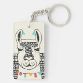 Partij Llama - Portrait Sleutelhanger (achterkant)