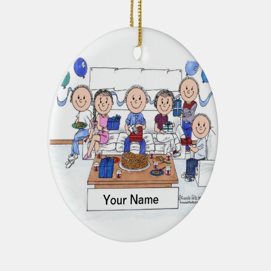 Partij - Mannelijk Keramisch Ornament (Rechts)