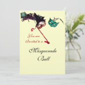 PARTIJ MASQUERADE KAART (Staand voorkant)