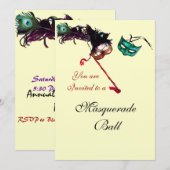 PARTIJ MASQUERADE KAART (Voorkant / Achterkant)