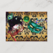 PARTIJ MASQUERADE PARTIJ, demzageruimte Visitekaartje (Achterkant)