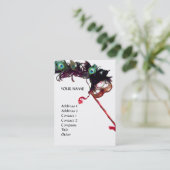 PARTIJ MASQUERADE VISITEKAARTJE (Staand voorkant)