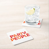 Partij, Mensen. Kartonnen Onderzetters (Insitu)