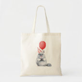 Partij met chinchilla tote bag (Voorkant)