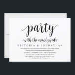 Partij met de nieuwpootjes, Wedding Elopement Dinn Kaart<br><div class="desc">Maak je gelukkig altijd bekend in stijl (Partij met de nieuwigheden) met onze moderne moderne, moderne, moderne, moderne, moderne, op de huwelijksdag afgestemde, huwelijksfeestdag. Onze Gelukkig Ever na de Uitnodigingskaart voor feestvieren is ideaal voor koppels die besloten hebben te stemmen en een partij willen ontvangen om hun vakbond te vieren....</div>