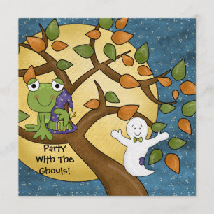 Partij met de uitnodiging van Ghouls Halloween