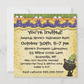 Partij met de uitnodiging van Ghouls Halloween (Achterkant)