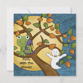 Partij met de uitnodiging van Ghouls Halloween