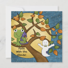 Partij met de uitnodiging van Ghouls Halloween