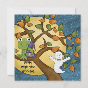 Partij met de uitnodiging van Ghouls Halloween