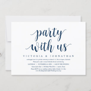 Partij met ons, Wedding Elopement Dinner Dansin Kaart