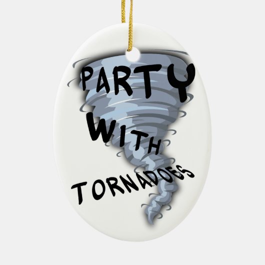 Partij met tornado's keramisch ornament (Achterkant)