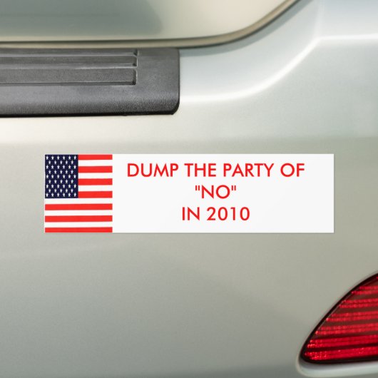 PARTIJ "NEE" IN 2010 BUMPERSTICKER (Op auto)
