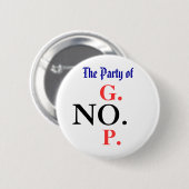 Partij NO Ronde Button 5,7 Cm (Voorkant /achterkant)