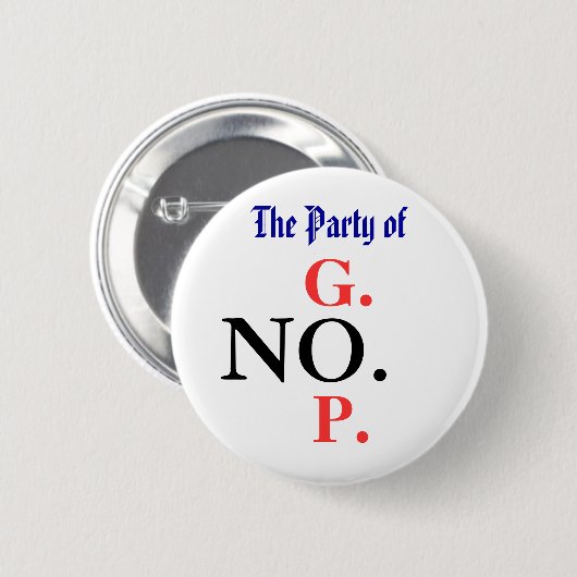 Partij NO Ronde Button 5,7 Cm (Voorkant /achterkant)