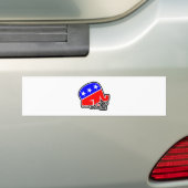 Partij NO (w txt) Bumpersticker (Op auto)