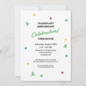 Partij Nodig Niertransplantatie Verjaardag en Kaart (Achterkant)