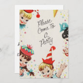 partij nodigt uit kaart (Voorkant / Achterkant)