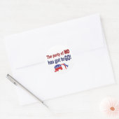 Partij nr. ronde sticker (Envelop)