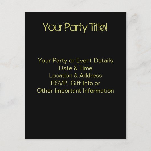 Partij- of gebeurtenisbrochure flyer (Achterkant)