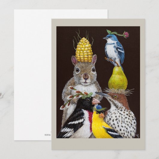 Partij onder de vaste feeder-kaart kaart (Voorkant / Achterkant)